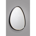 Spejl LED Vang sort 65 x 70 cm